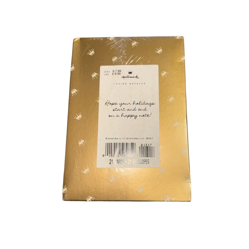 Hallmark Christmas Cards Boxed Set 21 Count Animals Caroling PX1317 Vintage New